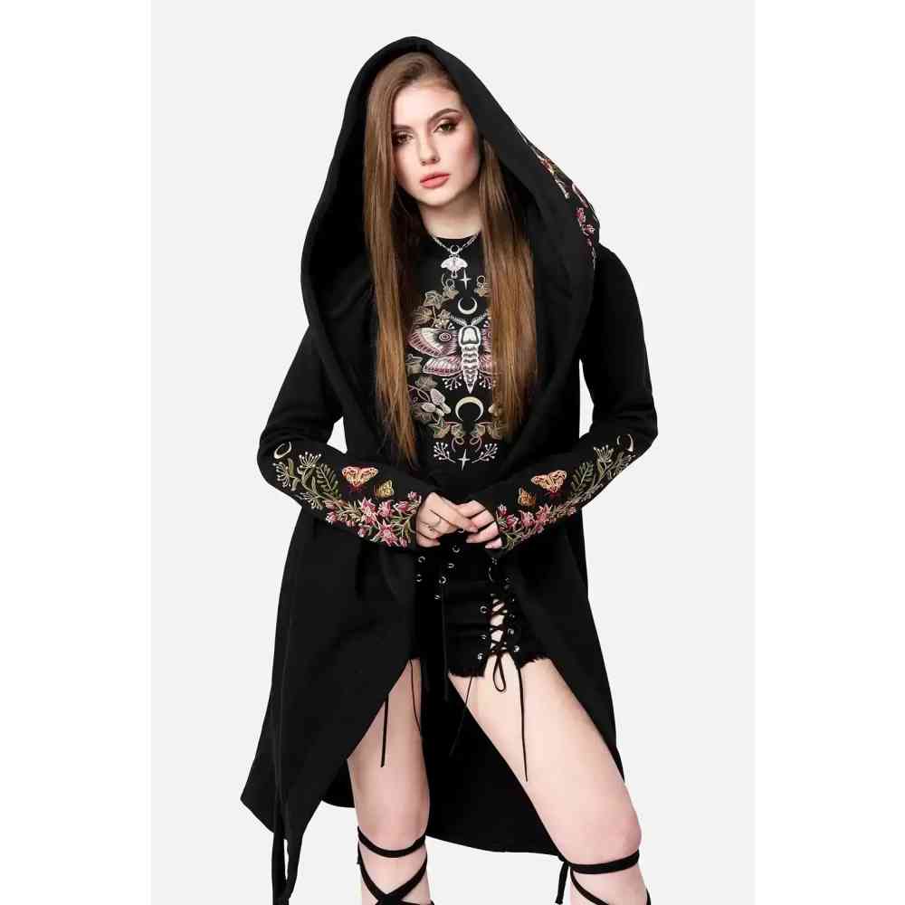 Restyle - Wilderwood Lange cardigan - Zwart